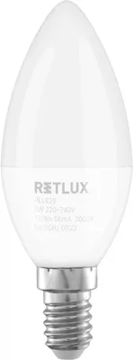 Obrázok produktu pre RETLUX RLL 429 LED žiarovka, sviečková C37 8 W, pätica E14, 720 lm, 3000K - teplá biela, životnosť viac ako 25000h