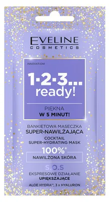 Image de Eveline Cosmetics 1,2,3...Ready! – masque visage, hydratant, apaisant