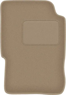 Produktbild von Fahrerfußmatte Velours beige passend für Opel Monterey (1991-1999, SUV) – mit Befestigungen – passgenau