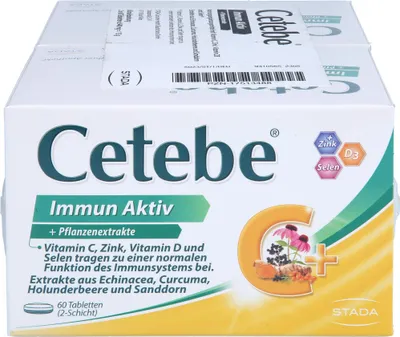 Immagine prodotto di Cetebe Immune Active Compresse per il sostegno del sistema immunitario, 120 compresse