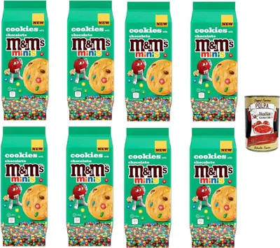 Produktbild von M&M's Minis Cookies 8x180g, Italian Gourmet polpa 400gr