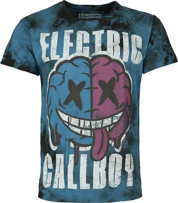 Produktbild von Electric Callboy T-Shirt Herren Sould Brain 3D Print blau/schwarz L