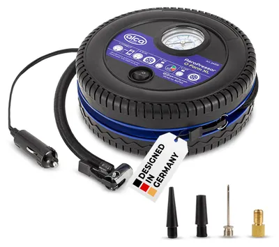 Obrázok produktu pre alca® Kompresor 12 V, 17 bar, 18 l/min s manometrom na nafukovanie automobilových pneumatík