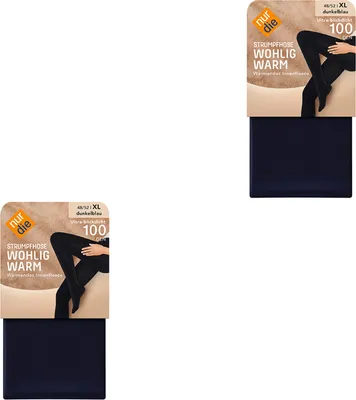 Produktbild von NUR DIE Fein-strumpfhose girls strumpfhose stockings Wohlig-Warm 100 DEN schwarz 38
