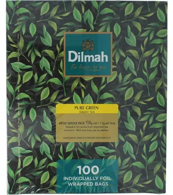 Productafbeelding van Dilmah Pure Green Tea (100 zakjes)