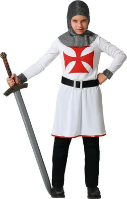 Immagine prodotto di Costume da crociato Atosa per bambini Bianco 5-6 anni Bianco 5-6 anni