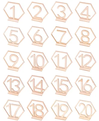 Zdjęcie produktu dla 20 drewnianych numerów stołów na wesele i imprezy