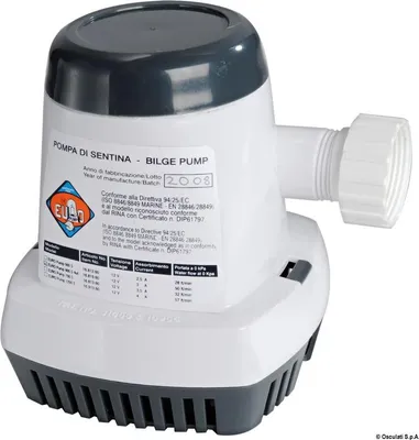 Obrázek produktu pro Automatické kalové čerpadlo 12V 600 GPH se senzorem Osculati 16.819.60