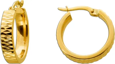 Produktbild von Creolen 18mm Gold 333 8 Karat diamantiert