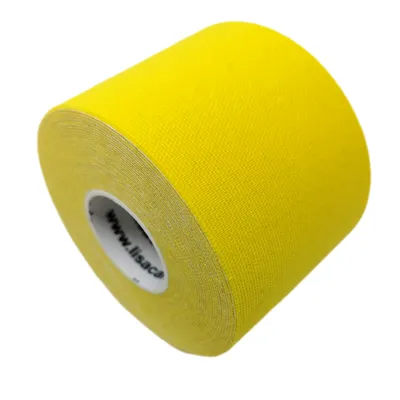 Produktbild von LisaCare Kinesiologie Tape - Gelb - 5cm x 5m