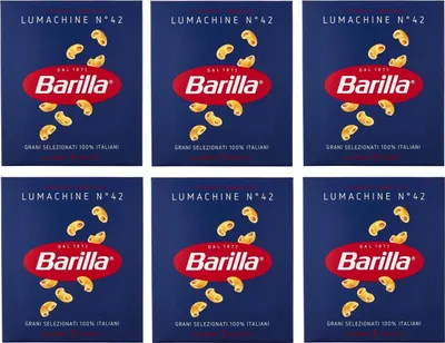 Produktbild von Barilla - Lumachine, Pasta di Semola di Grano Duro, n.42-6 pezzi da 500 g [3 kg]