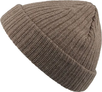 Productafbeelding van Atlantis uni, korte beanie muts met omslag, model AB445 (one size) (donkergrijs gemêleerd)