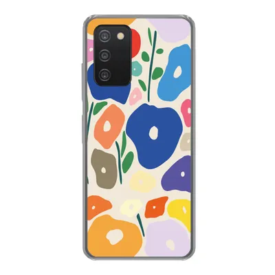 Produktbild von MuchoWow® Handyhülle Schutzhülle Hülle für Samsung galaxy a73 Blume - Abstrakt - Blätter Silikon Softcase Handy Hülle - Handyhülle