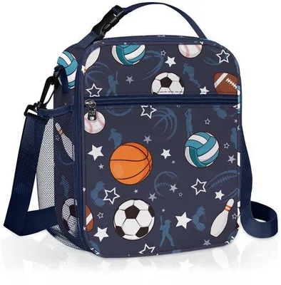 Produktbild von Isolierte Lunchbox Schwarz für Kinder
