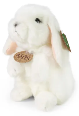 Produktbild von Rappa Plüsch Kaninchen weiß stehend 18 cm nachhaltiges Spielzeug