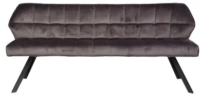 Immagine prodotto di Divano da pranzo FURNLUX Raster antracite e nero 180 cm / Colore principale: nero / Dimensioni: 180 x 81 x 58 cm
