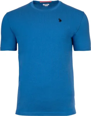 Immagine prodotto di U.S. POLO ASSN. T-shirt da uomo - girocollo, logo ricamato, cotone blu S