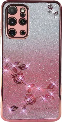 Produktbild von GLITZER STRASS ROSE TPU HÜLLE Silikon Case Cover Handyhülle für Samsung Galaxy S20 Plus 5G
