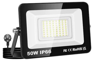 Zdjęcie produktu dla Reflektor LED 50W zewnętrzny 5000LM wodoodporny IP66 oświetlenie ogrodowe