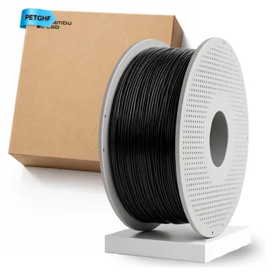 Image de 1x Bambu Lab 1 kg PETG-HF noir avec bobine 33102 Filament Imprimante 3D