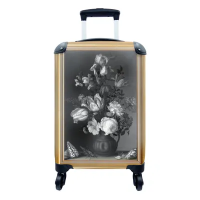 Produktbild von MuchoWow® Koffer Handgepäck Trolley Rollkoffer Kleine Reisekoffer mit 4 Rollen - Alte Meister - Kunst - Liste - Gold - Cabin Size < 55x40x23 cm & 55x40x20 cm - Fotokoffer - Kabinenkoffer - Boardgepäck - Reise-Box - Reisekoffer - Reisegepäck - Koffer mit Bild - Trolley für Kinder