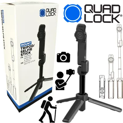 Produktbild von QUAD LOCK Tripod Mount Selfie Stick Handy Cam Film Foto Stativ Halterung