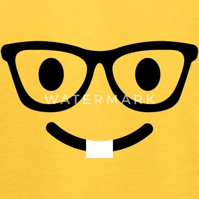 Produktbild von Spreadshirt Emoticon Schlauberger Kostüm Karneval Gruppenkostüm Teenager Premium T-Shirt, 146/152 (10 Jahre), Sonnengelb