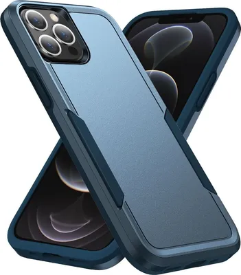 Produktbild von Mobigear Heavy Armor iPhone 14 Pro Max Hülle Hardcase Backcover Stoßfest - Blau