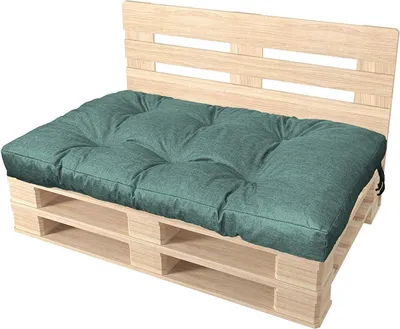 Produktbild von Pillows24 - Palettenkissen wasser- und UV-beständig - Sitzkissen | Polster für Europaletten 120x80 - Palettenmöbel - Outdoor/Indoor, Türkis