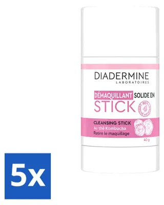 Produktbild von 5 x Diadermine Essential Care Reinigungsstick Kombucha - 40 g - Vorteilspackung - 5 Stücke