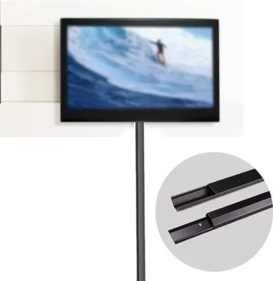 Produktbild von ALU KABELKANAL 75CM LÄNGE 5CM BREITE TOP DESIGN KABELFÜHRUNG ALUMINIUM Schwarz GROSS