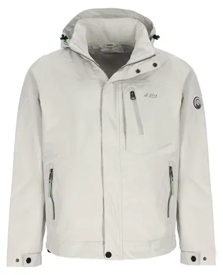 Produktbild von Coastguard Herren Funktionsjacke mit abnehmbarer Kapuze - Wasserdichte und atmungsaktive Outdoor-Jacke in Hellgrau Größe XXL