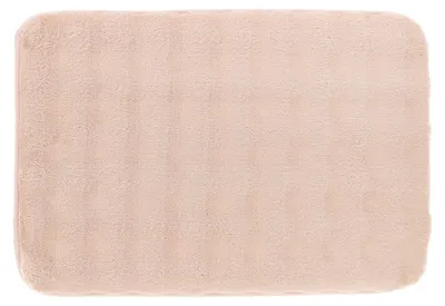 Produktbild von TENDANCE Badvorleger Duschvorleger Badematte 40 x 60 cm rosa mit Felloptik Badezimmerteppich
