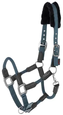 Produktbild von Covalliero Halfter Cordano Nylonhalfter Smoked Blue Pony