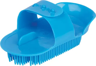 Produktbild von bunter Mini Nadelstriegel Fellwechsel Striegel Blau