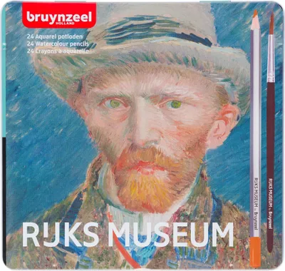 Produktbild von Bruynzeel Rijksmuseum Aquarellstifte, 24 Stück.