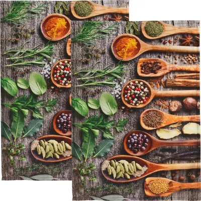 Produktbild von Erwin Müller Geschirrtuch 2er-Pack Gewürze 50x70 cm