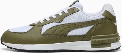 A side view of a Puma Graviton SL Remix sports shoe.
