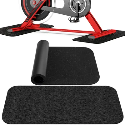 Immagine prodotto di Omgoods - Tappetino protettivo per pavimenti, 28 x 70 cm - 2 pezzi - Resistente agli urti - Isolante acustico - Tappetino per fitness - Spessore 6 mm