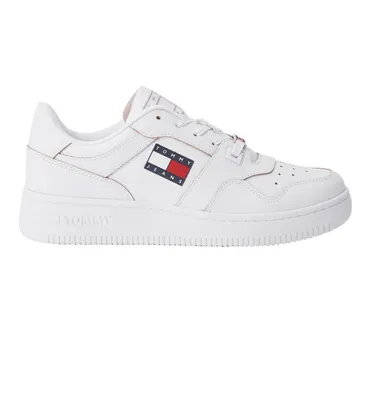 Produktbild von Tommy Jeans Damen Schuhe Tech Basket Leder Turnschuhe weiß 40