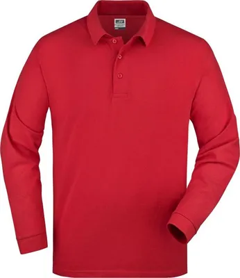 Produktbild von Polo-Piqué Long-Sleeved Klassisches Langarm Polo red, Gr. XL