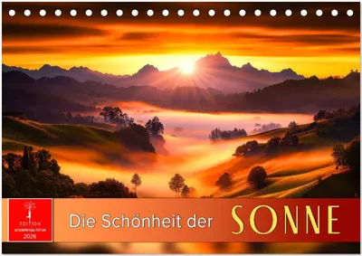 Produktbild von Die Schönheit der Sonne (Tischkalender 2026 DIN A5 quer), CALVENDO Monatskalender