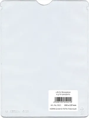Produktbild von HERMA 5018, 85 x 125 mm, Transparent, Polypropylen (PP), 25 Stück(e)