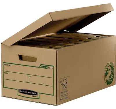 Produktbild von Fellowes 4472205, Aufbewahrungsbox, Schwarz, Braun, Rechteckig, Papier, Muster, Drinnen