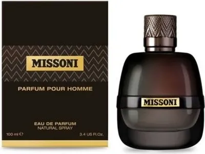 A product shot of a perfume bottle and its packaging.
