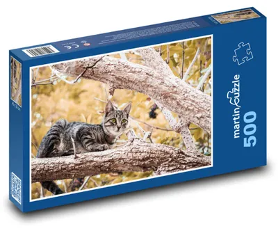 Produktbild von Puzzle 500 Katze auf dem Baum - martinpuzzle