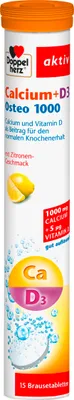 Produktbild von Doppelherz | Calcium + D3 Osteo 1000 | 15 Brausetabletten
