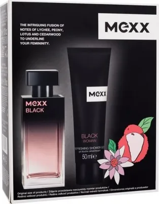 Produktbild von MEXX Black Woman Eau de Toilette Gift Pack 30ml + Shower Gel 50ml
