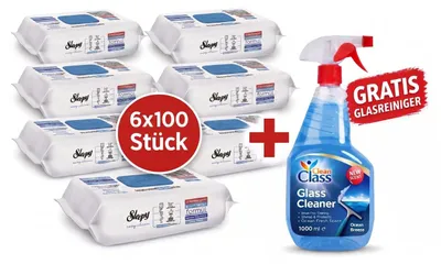 Produktbild von Sleepy Oberflächenreinigungstücher Bleach Effect 6er + Reiniger