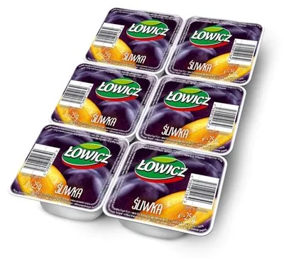 Obrázok produktu pre Sušené slivky v tmavej čokoláde Łowicz 6 x 25 g